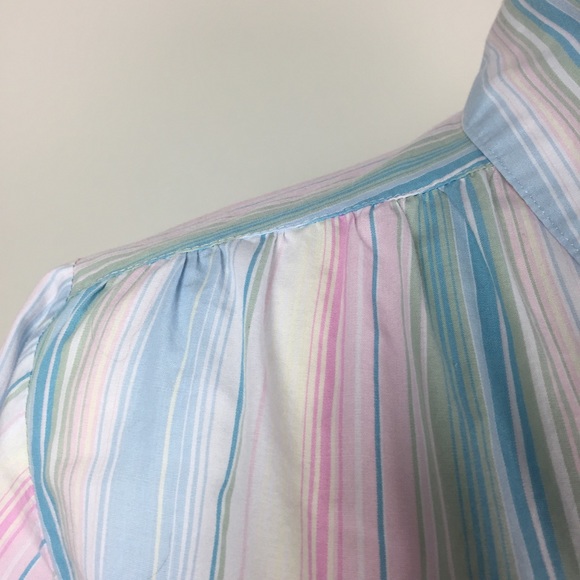 Vintage Pastel Striped Top - Picture 3 of 8